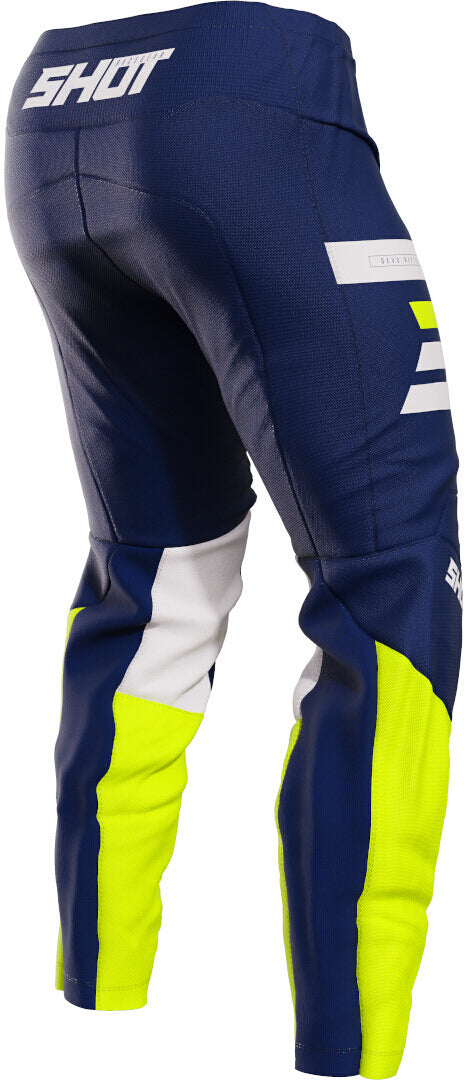 Shot Devo Reflex Motocross Pants Blue/Fluo Yellow