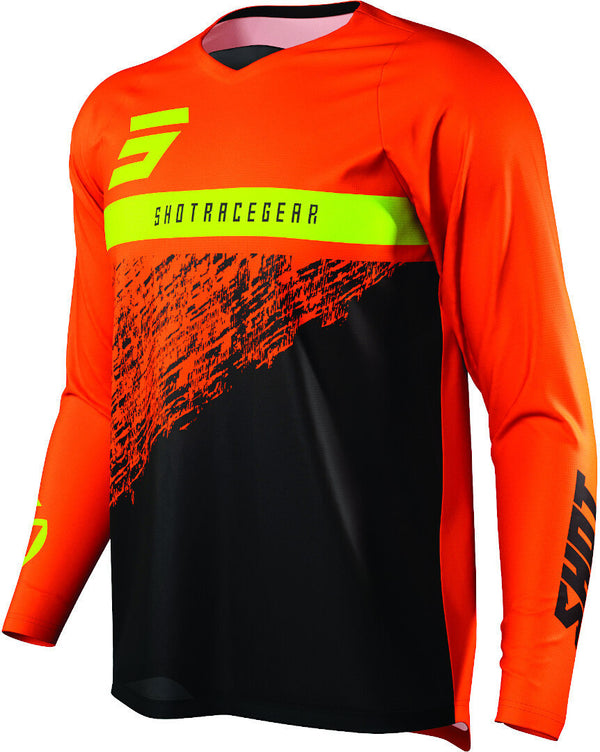 Shot Devo Roll Kids Motocross Jersey Black/Orange