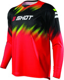 Shot Devo Versus Kids Motocross Jersey Black/Red