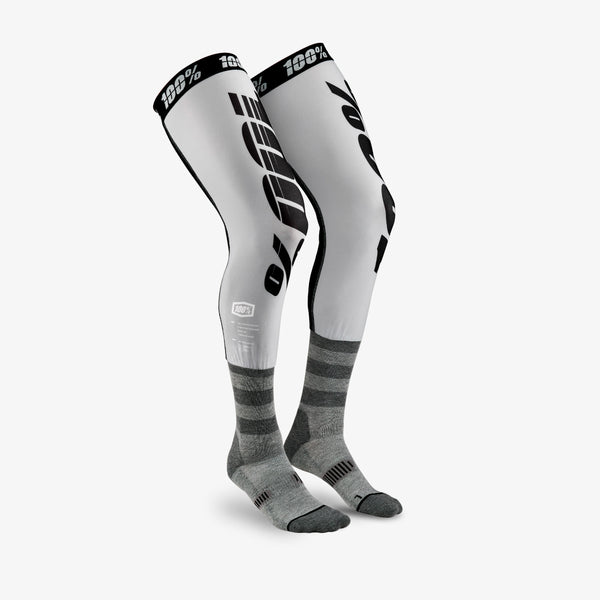 100% 骑行袜 REV Knee Brace Performance Moto Socks 灰