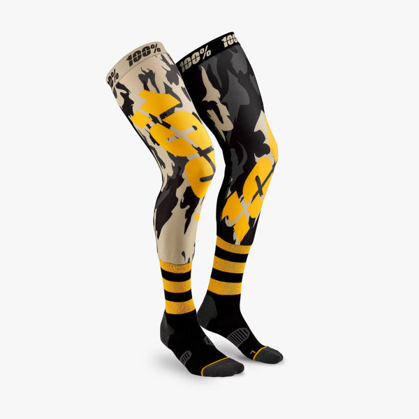 100% 骑行袜 REV Knee Brace Performance Moto Socks Assault