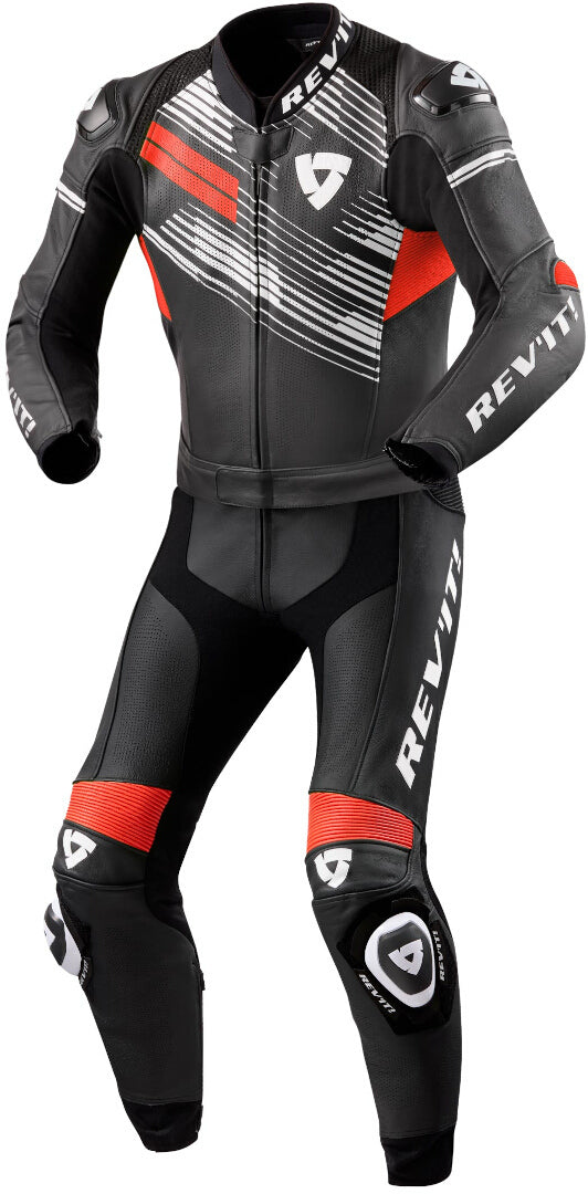 REVIT 骑行服 Apex 2-Piece Motorcycle Leather Suit Black/Red/White