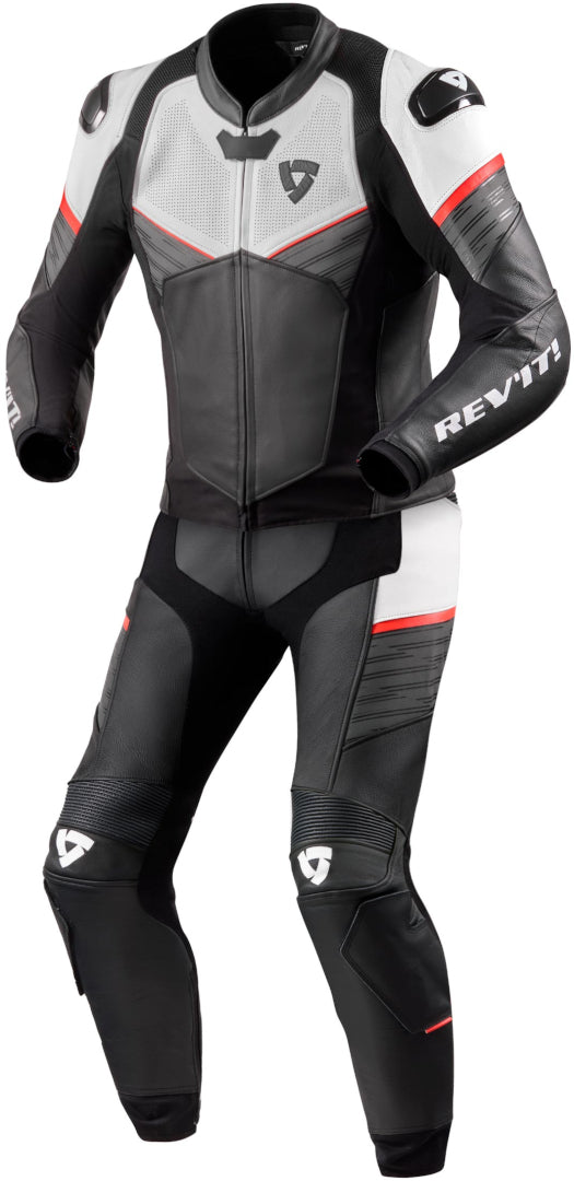 REVIT 骑行服 Beta 2-Piece Motorcycle Leather Suit Black/White/Red