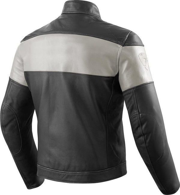 REVIT 骑行夹克 Nova Vintage Motorcycle Leather Jacket Black/White