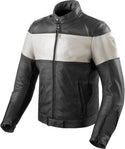 REVIT 骑行夹克 Nova Vintage Motorcycle Leather Jacket Black/White