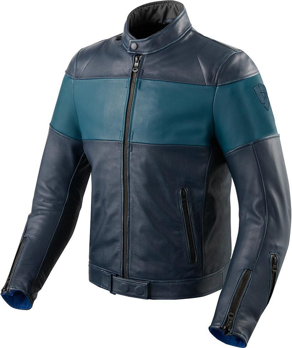 REVIT 骑行夹克 Nova Vintage Motorcycle Leather Jacket Blue/Blue