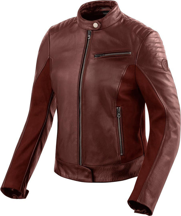REVIT 骑行夹克 Clare Ladies Motorcycle Leather Jacket Red