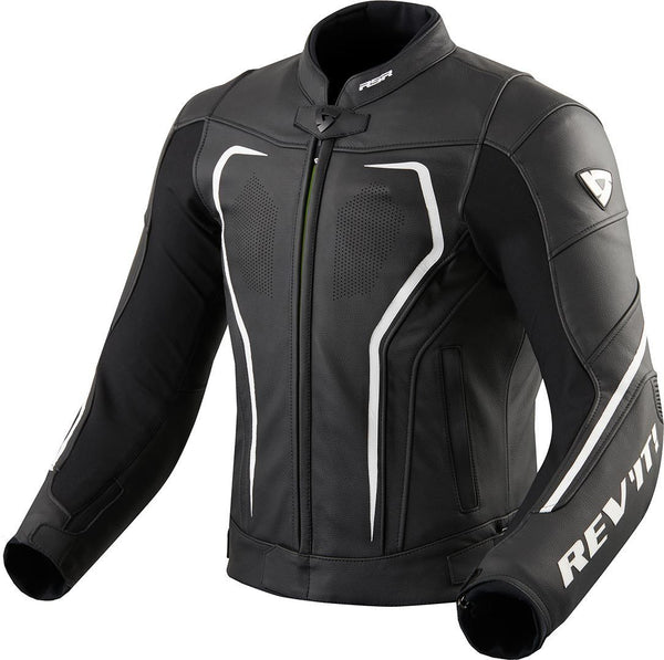 REVIT 骑行夹克 Vertex GT Motorcycle Leather Jacket Black/White