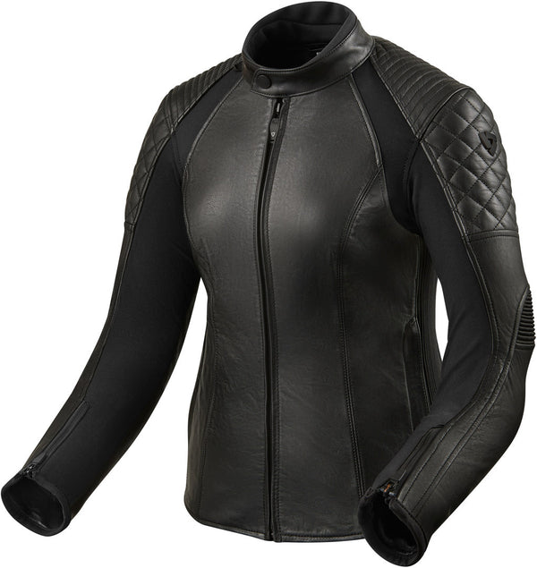 REVIT 骑行夹克 Luna Ladies Motorcycle Leather Jacket Black