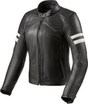 REVIT 骑行夹克 Meridian Ladies Motorcycle Leather Jacket Black/White