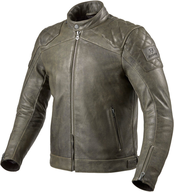 REVIT 骑行夹克 Cordite Motorcycle Leather Jacket Olive