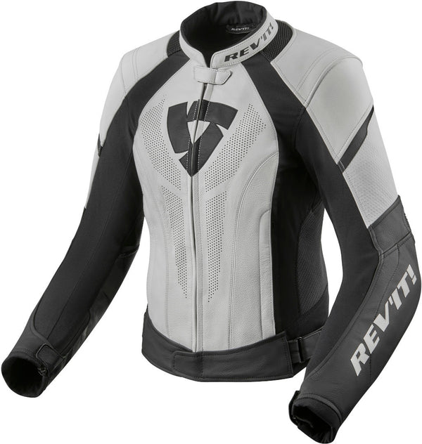 REVIT 骑行夹克 Xena 3 Ladies Motorcycle Leather Jacket White/Black