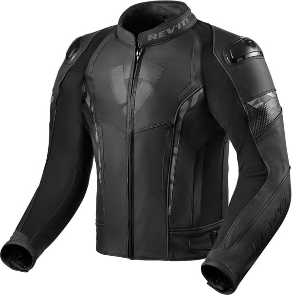 REVIT 骑行夹克 Glide Motorcycle Leather Leather Jacket Black
