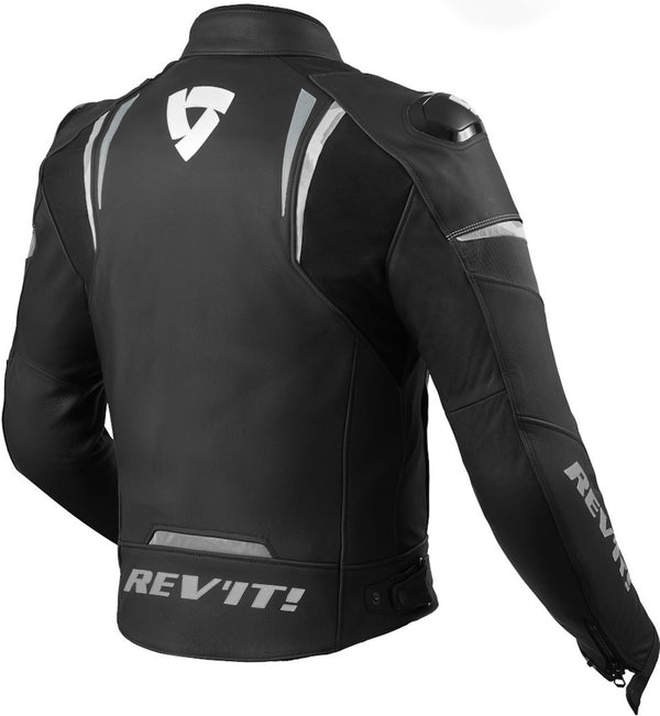 REVIT 骑行夹克 Glide Motorcycle Leather Leather Jacket Black/White/Grey