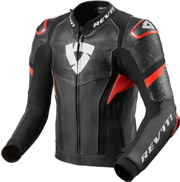 REVIT 骑行夹克 Hyperspeed Pro Motorcycle Leather Jacket Black/Red