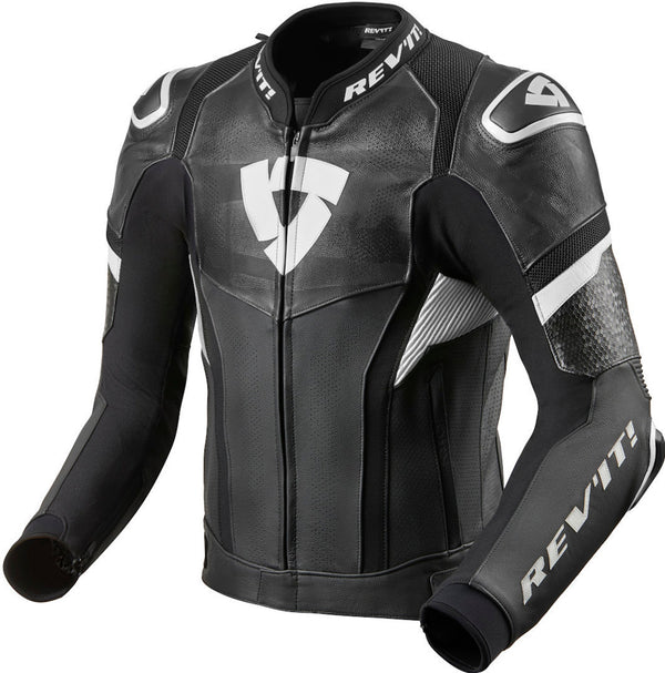 REVIT 骑行夹克 Hyperspeed Pro Motorcycle Leather Jacket Black/White