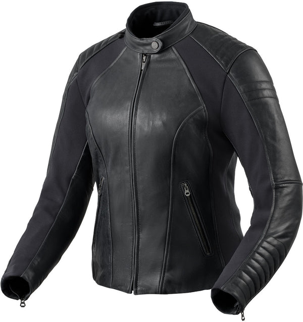REVIT 骑行夹克 Coral Ladies Motorcycle Leather Jacket Black