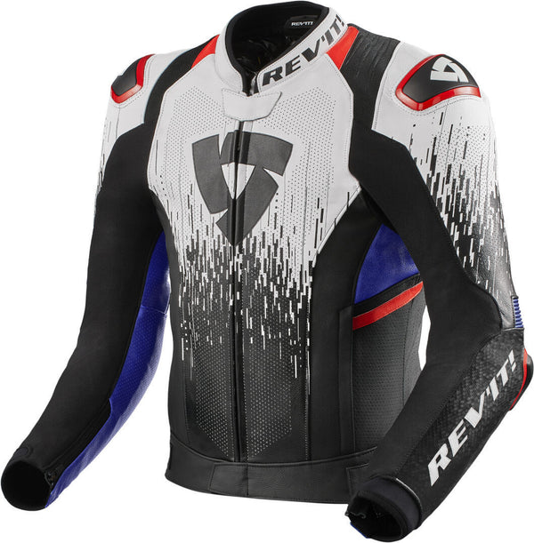 REVIT 骑行夹克 Quantum 2 Pro Air Motorcycle Leather Jacket White/Blue