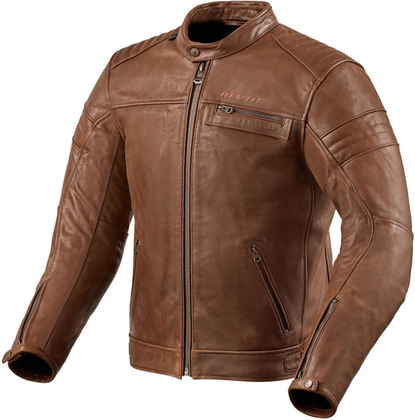 REVIT 骑行夹克 Restless Motorcycle Leather Jacket Brown