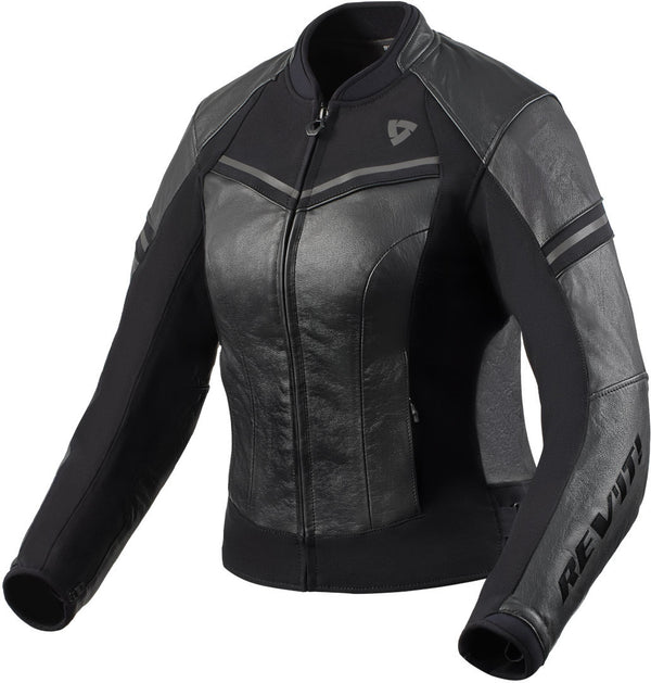 REVIT 骑行夹克 Median Ladies Motorcycle Leather Jacket Black/Anthracite