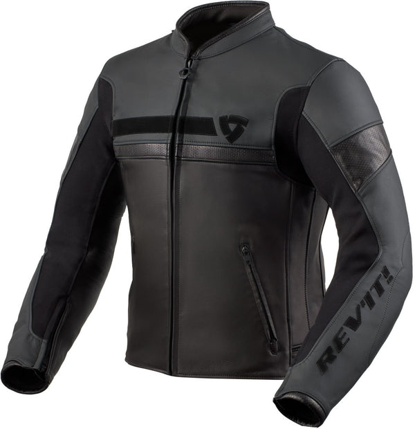 REVIT 骑行夹克 Mile Motorcycle Leather Jacket Black