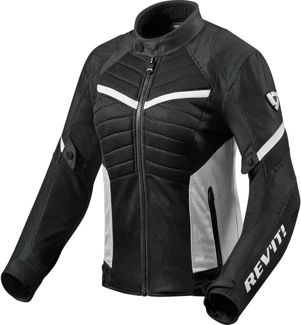 REVIT 骑行夹克 Arc Air Ladies Motorcycle Textile Jacket Black/White