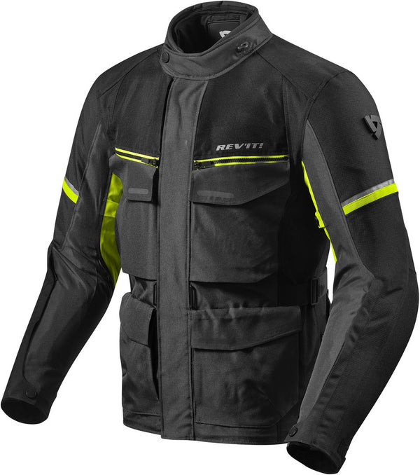REVIT 骑行夹克 Outback 3 Motorcycle Textile Jacket Dark Grey/Black/Yellow