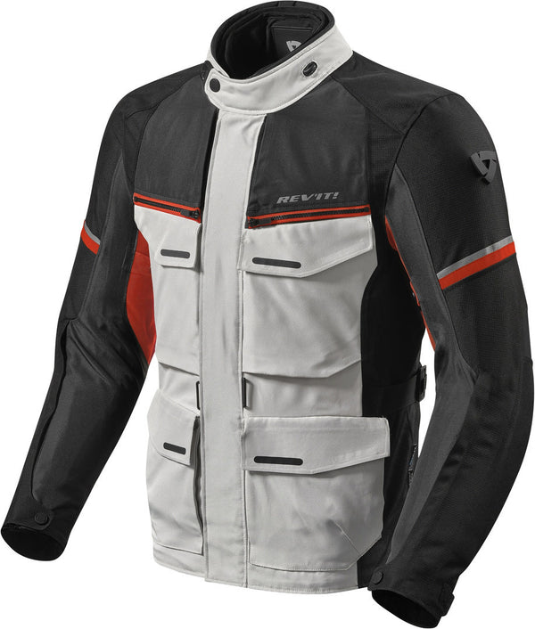REVIT 骑行夹克 Outback 3 Motorcycle Textile Jacket Grey/Red