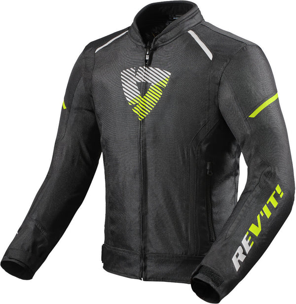 REVIT 骑行夹克 Sprint H20 Motorcycle Textile Jacket Black/Neon/Yellow
