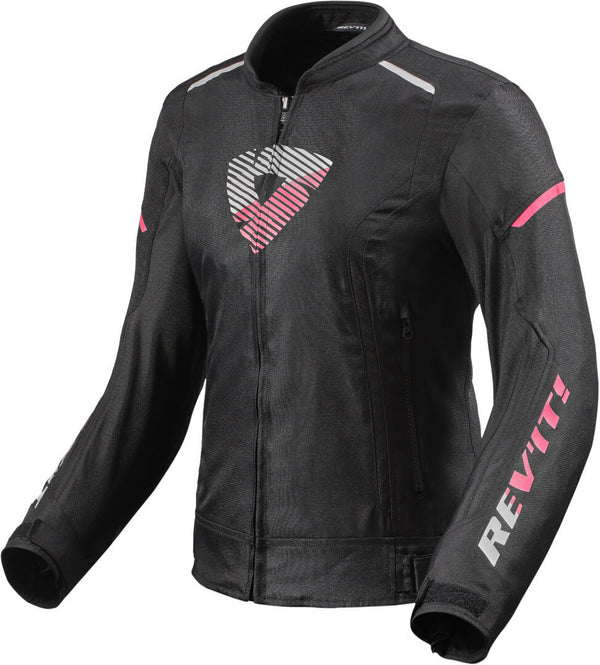 REVIT 骑行夹克 Sprint H20 Ladies Motorcycle Textile Jacket Black/Pink