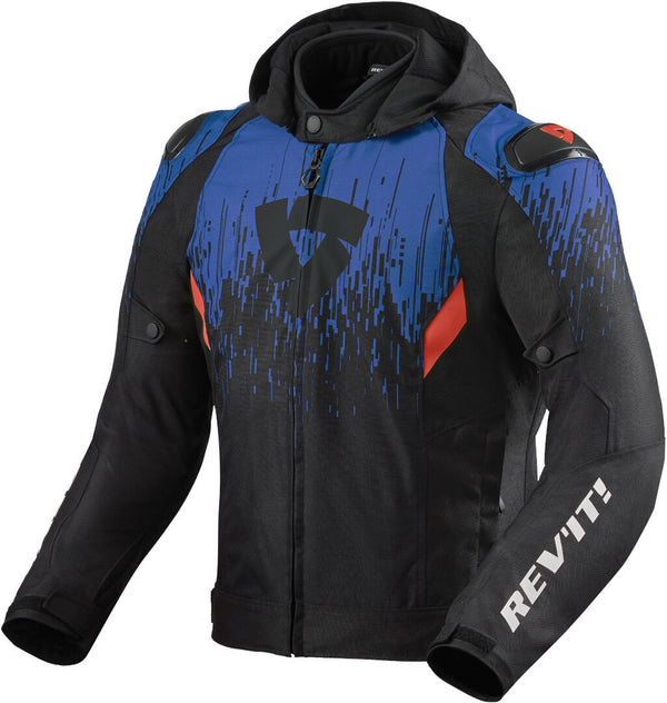 REVIT 骑行夹克 Quantum 2 H2O Motorcycle Textile Jacket Black/Blue