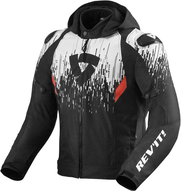REVIT 骑行夹克 Quantum 2 H2O Motorcycle Textile Jacket Black/White