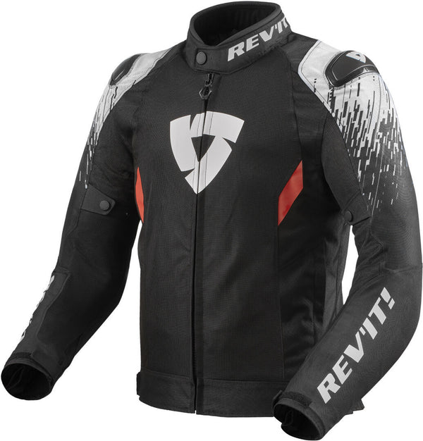 REVIT 骑行夹克 Quantum 2 Air Motorcycle Textile Jacket Black/White