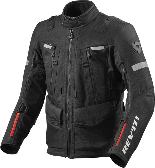REVIT 骑行夹克 Sand 4 H2O Motorcycle Textile Jacket Black/Black