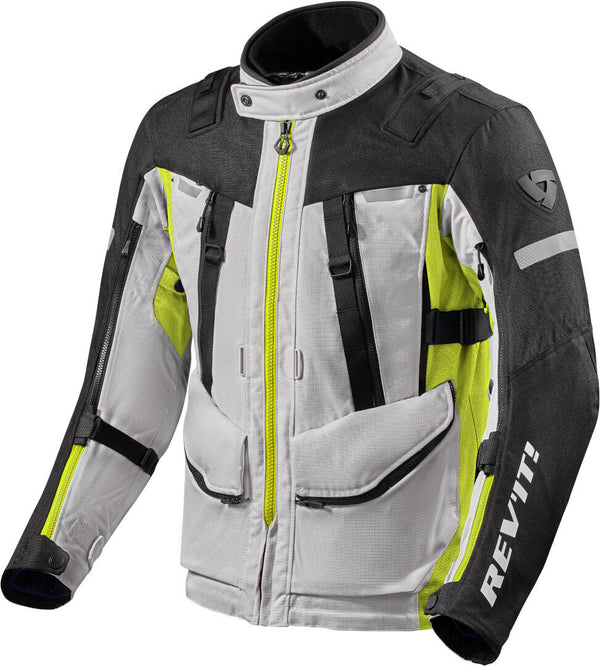 REVIT 骑行夹克 沙漠4 Sand 4 H2O Motorcycle Textile Jacket Silver/Yellow