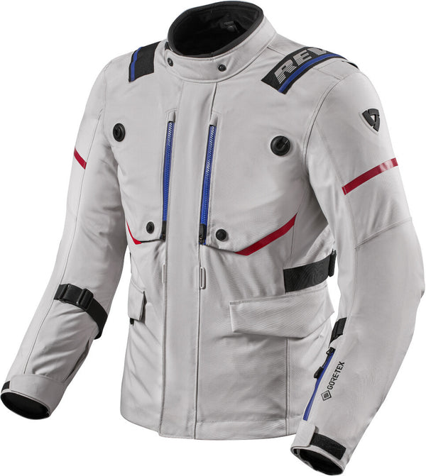 REVIT 骑行夹克 Vertical GTX Motorcycle Textile Jacket White/Silver