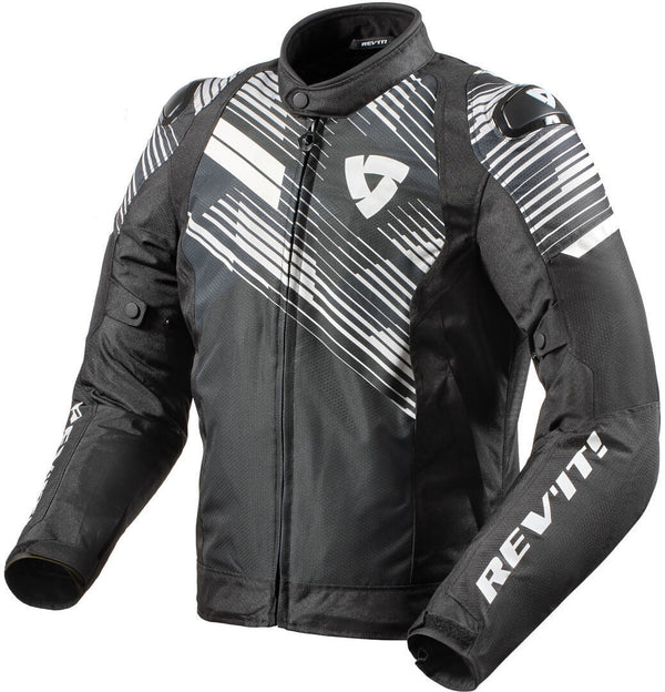 REVIT 骑行夹克 Apex TL Motorcycle Textile Jacket Black/White
