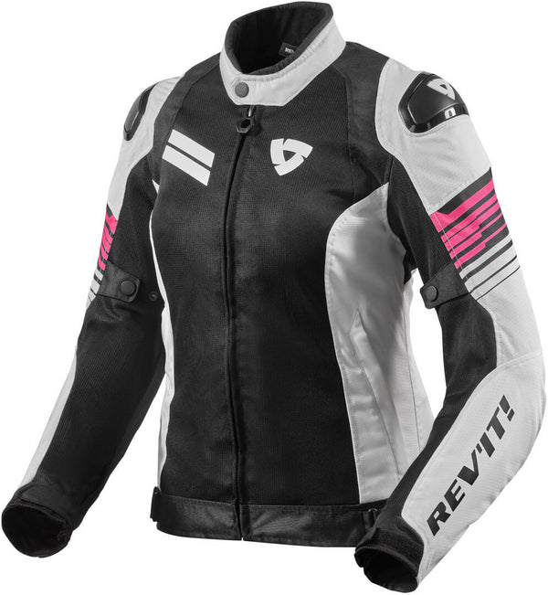 REVIT 骑行夹克 Apex Air H2O Ladies Motorcycle Textile Jacket Black/White/Pink