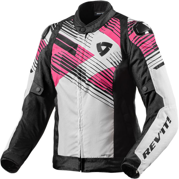 REVIT 骑行夹克 Apex H2O Ladies Motorcycle Textile Jacket Black/White/Pink