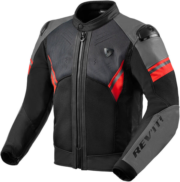 REVIT 骑行夹克 Mantis 2 H2O Motorcycle Leather Jacket Black/Red