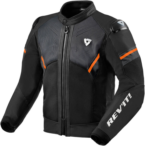 REVIT 骑行夹克 Mantis 2 H2O Motorcycle Leather Jacket Black/Orange