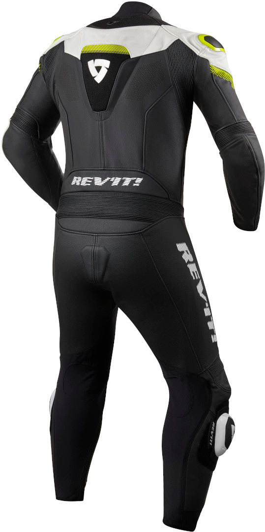 REVIT 骑行服 Argon One Piece Motorcycle Leather Suit Black/White/Yellow