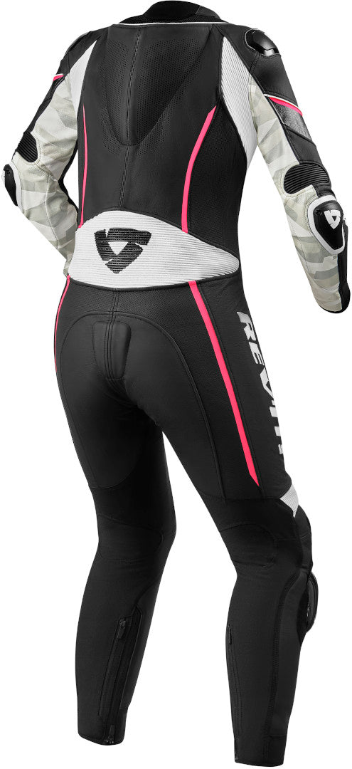 REVIT 骑行服 Xena 3 One Piece Ladies Motorcycle Leather Suit Black/White/Pink