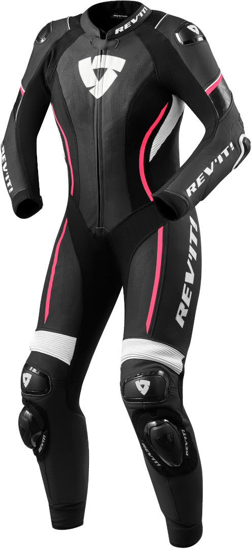 REVIT 骑行服 Xena 3 One Piece Ladies Motorcycle Leather Suit Black/White/Pink