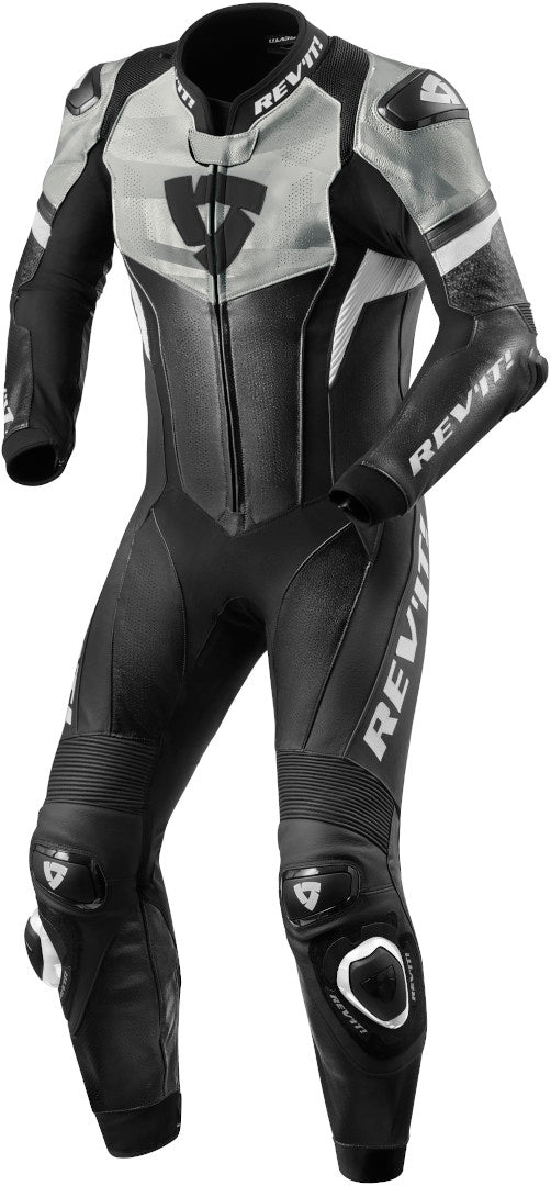 REVIT 骑行服 Hyperspeed One Piece Motorcycle Leather Suit Black/White