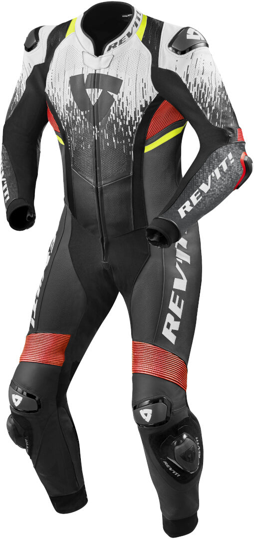 REVIT 骑行服 Quantum 2 One Piece Motorcycle Leather Suit White/Red