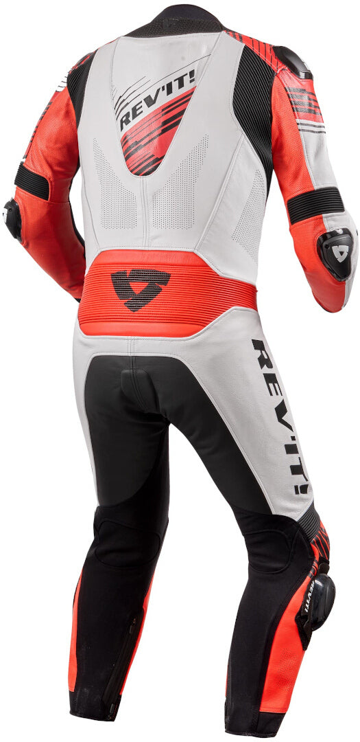 REVIT 骑行服 Apex 1-Piece Motorcycle Leather Suit White/Red/Black