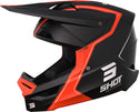 Shot 头盔 Furious Reflex Motocross Helmet Black Matt/Orange