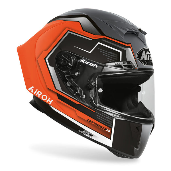 Airoh GP 550S Rush Helmet Black Matt/Orange