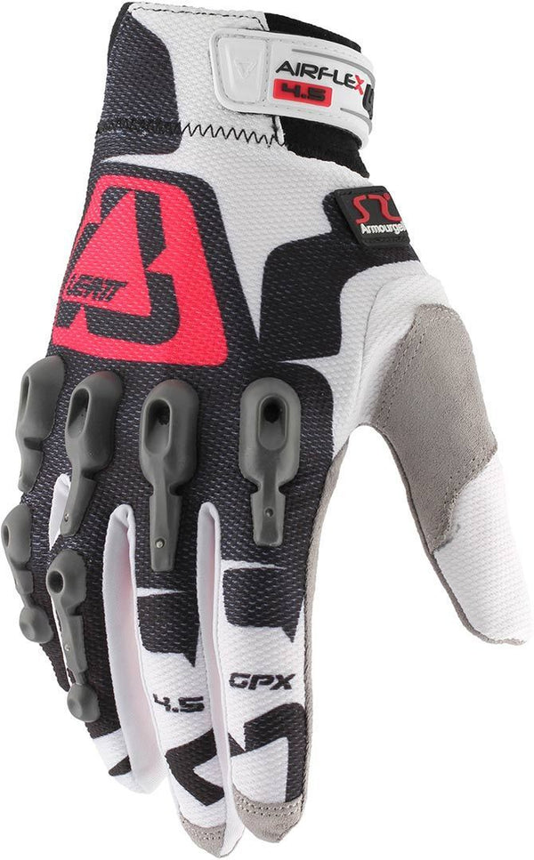 Leatt GPX 4.5 Lite Motocross Gloves White/Red/Black